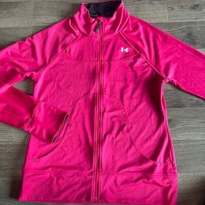 Under Armor pink zip up Size MD Looks like a S